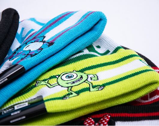 Dětský kulich New Era Kids Disney Character Knit Monsters Inc Neon Blue