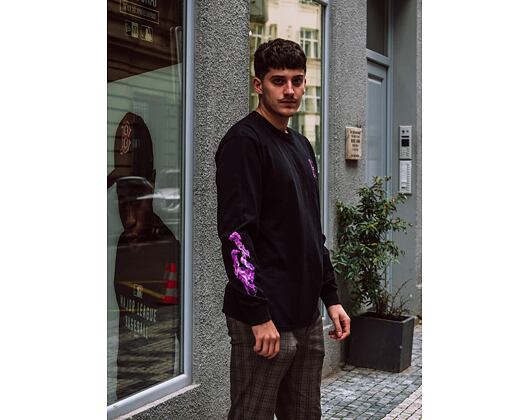 Triko S Dlouhým Rukávem HUF Screw Head Classic H Black