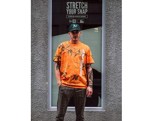Triko HUF Realtree Peak Logo T-Shirt Orange