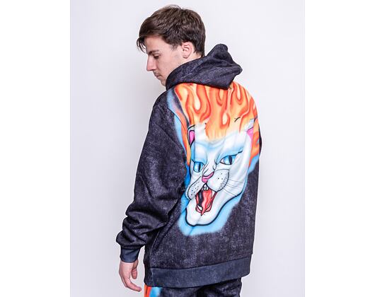 Mikina RIP N DIP Hell Ride Hoodie Black Mineral Wash