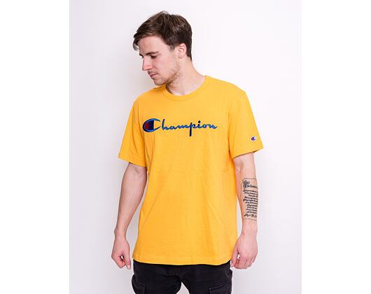 Triko Champion Crewneck T-Shirt Yellow 210972 OS030 ZNN