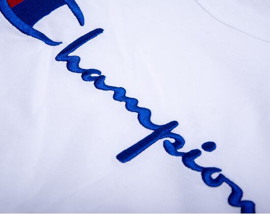 Triko Champion Crewneck T-Shirt White 214279 WW001