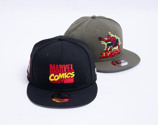 Kšiltovka NEW ERA 9FIFTY 80th Marvel Comics RETRO Black