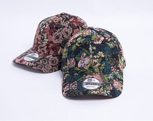 Kšiltovka New Era 9FORTY Woven Floral Strapback Black