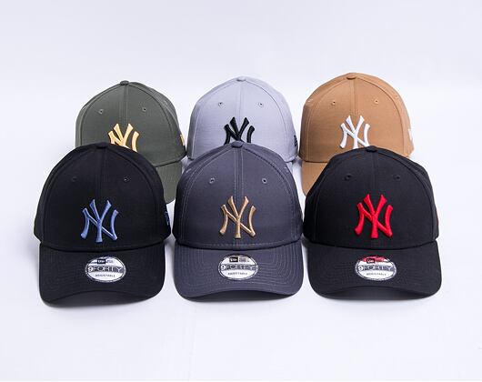 Kšiltovka New Era 9FORTY Color Essential New York Yankees Strapback Graphite / Wheat