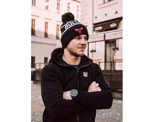 Kulich New Era NBA Team Jake Bobble Cuff Knit Chicago Bulls Black