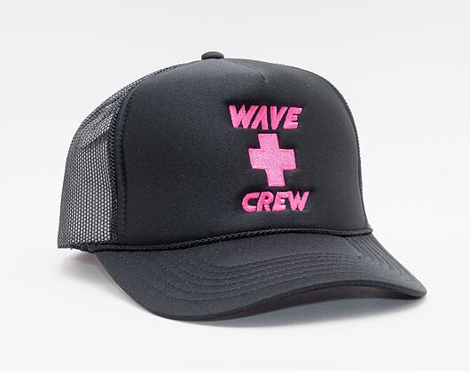 Kšiltovka Pink Dolphin Wave Crew Trucker Black