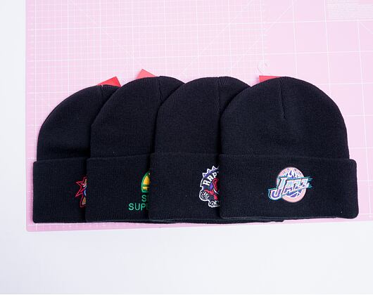 Kulich MItchell & Ness Toronto Raptors Team Logo Cuff Knit Black