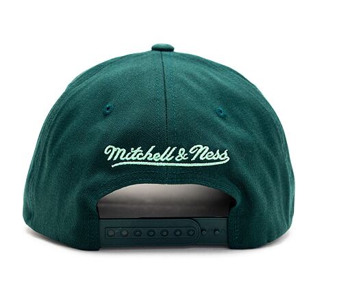 Kšiltovka Mitchell & Ness Pinscript High Crown 110 Forest/Mint Snapback