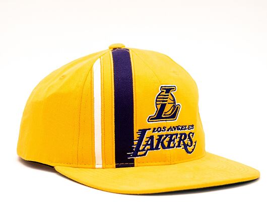 Kšiltovka Mitchell & Ness INTL847 Los Angeles Lakers Time Stripe Deadstock