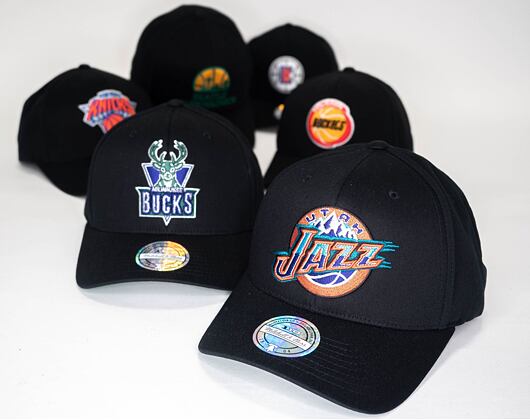 Kšiltovka Mitchell & Ness Seattle Supersonics 537 Team Logo High Crown Black