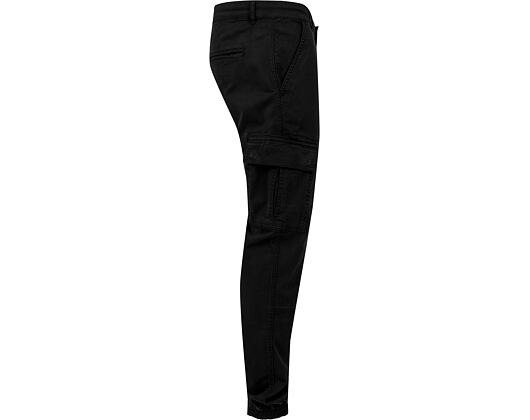 Kalhoty Urban Classic TB1435 Washed Cargo Twill Jogging Pants Black