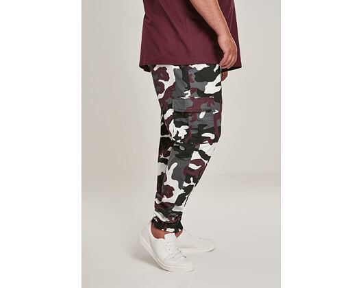 Kalhoty Urban Classic TB3137 Camo Cargo Jogging Pants 2.0 Wine Camo