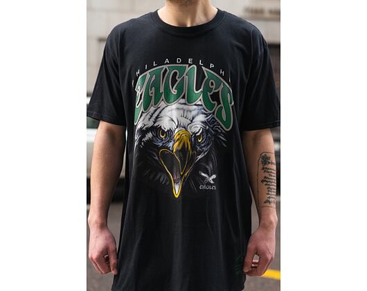 Triko Mitchell & Ness Philadelphia Eagles NFL Animal Tee Black