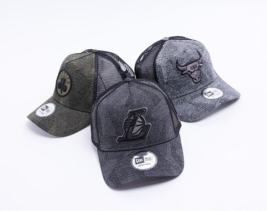 Kšiltovka New Era 9FORTY A-Frame Trucker NBA Engineered Fit Los Angeles Lakers Snapback Black