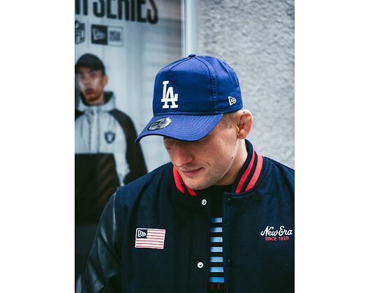 Kšiltovka New Era Washed Aframe Los Angeles Dodgers 9FORTY Dark Royal Snapback