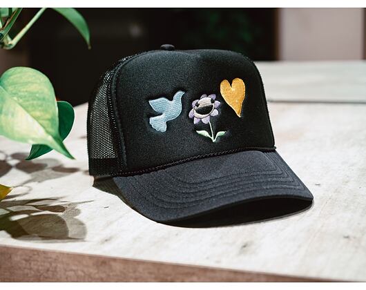 Kšiltovka Pink Dolphin BE KIND HAT OH2206BKBL BLACK