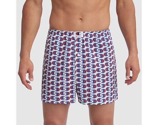 Pánské Trenky Champion Loose Boxer Premium C White Print