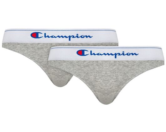 Dámské Kalhotky Champion 2-Pack Classic Brief Light Oxford Heather