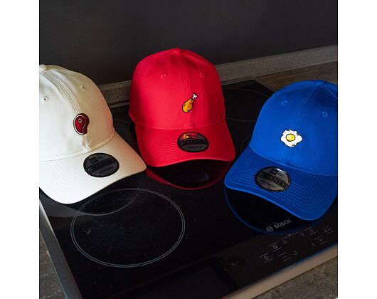 Kšiltovka New Era 9TWENTY Food Fried Chicken Icon Dadcap Red