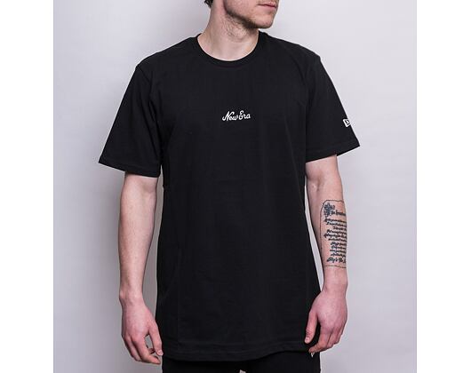 Triko New Era Essential Script Tee Black