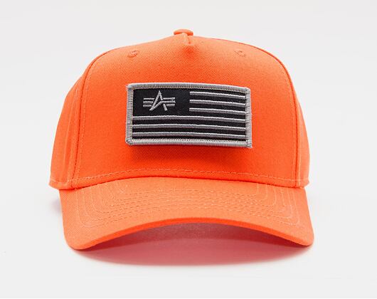 Kšiltovka Alpha Industries VLC Patch Cap 196901 Flame Orange