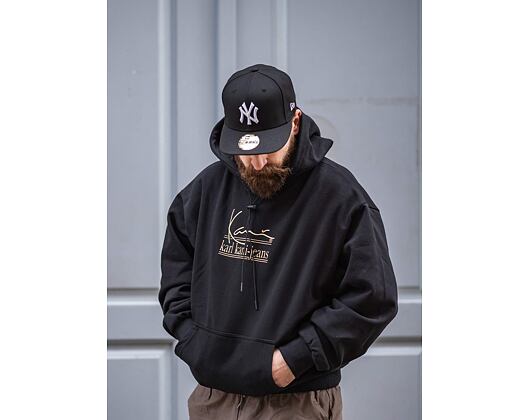 Mikina Karl Kani Jeans Oversize Hoodie Black 6093278