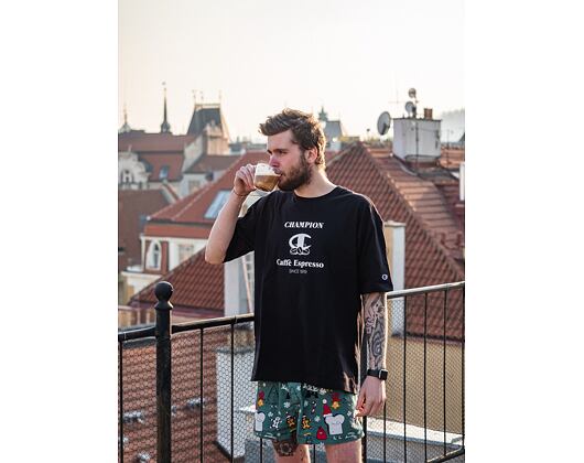 Triko Champion T T-Shirt Espresso 216429 NBK Black