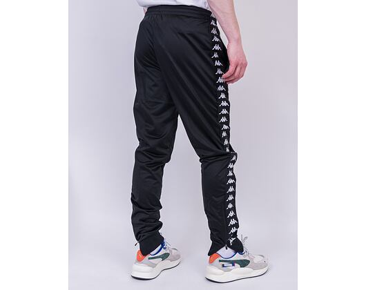 Tepláky Kappa 222 Banda Rastoria Slim J61 Black/Black/White