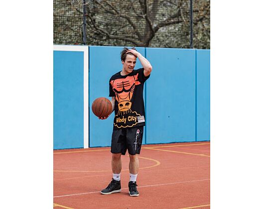 Triko MItchell & Ness Chicago Bulls Flames Tee SSTEBW19142 Black