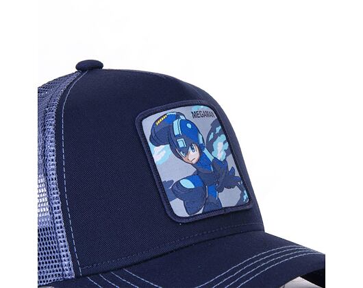 Kšiltovka Capslab Trucker (MEGAMAN) Blue HER3