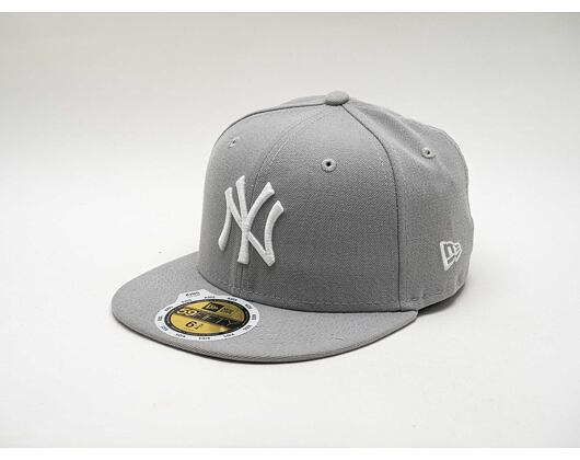 Dětská kšiltovka NEW ERA 59FIFTY Kids MLB League Basic New York Yankees Fitted Grey / White