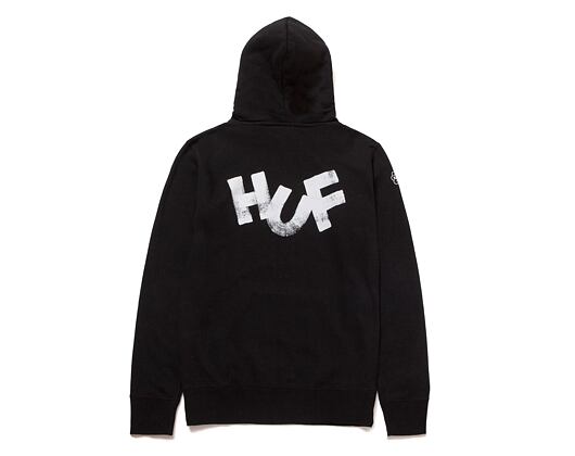 Mikina HUF Haze Brush Hoodie Black