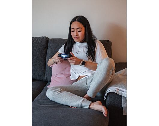 Dámské tepláky Calvin Klein Bottom Pant Jogger QS5716E 020 Šedá