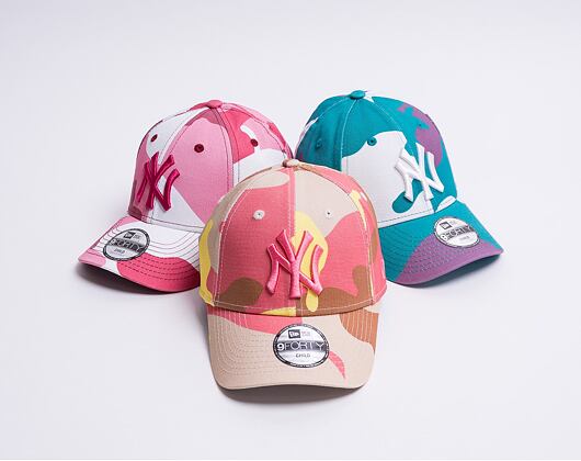 Kšiltovka New Era 9FORTY MLB Camo Pack New York Yankees Strapback Stone