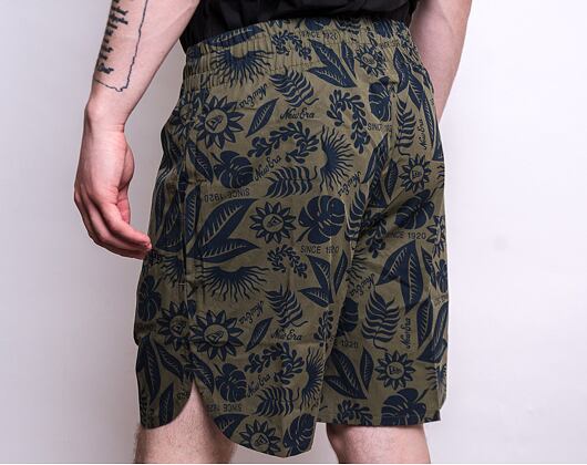 Kraťasy New Era Floral All Over Print New Olive / Navy