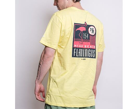 Triko New Era Minor League Graphic Miami Beach Flamingos Yellow