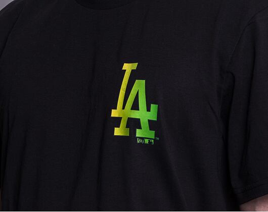 Triko New Era MLB Neon Los Angeles Dodgers Black / Neon Green