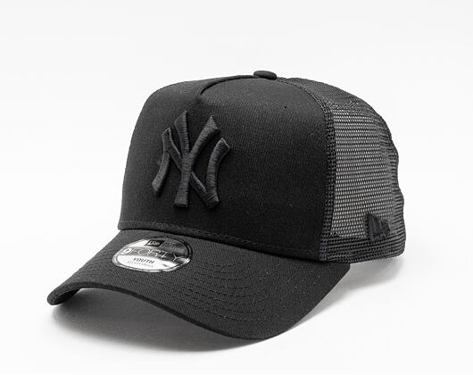 Dětská Kšiltovka New Era - MLB Clean 9FORTY Trucker - NY Yankees - Black