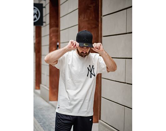 Triko New Era MLB Big Logo Oversized New York Yankees Off White