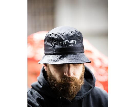 Klobouk Upfront High Reflex Bucket Hat Black