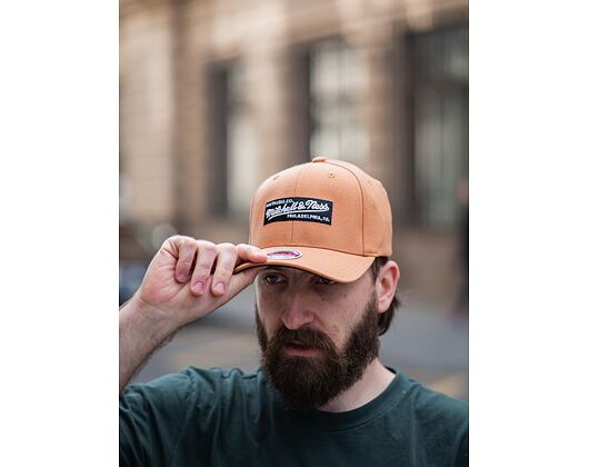 Kšiltovka Mitchell & Ness Branded Box Logo Redline Snapback INTL911 Tan