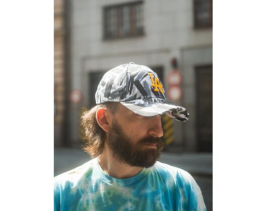 Kšiltovka New Era 9FORTY MLB Camo Los Angeles Dodgers Strapback Optic White