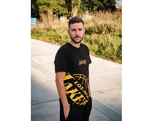 Triko New Era NBA Enlarged Logo Tee Los Angeles Lakers Black