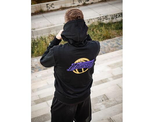 Mikina New Era NBA Neon Pull Over Hoody Los Angeles Lakers Black
