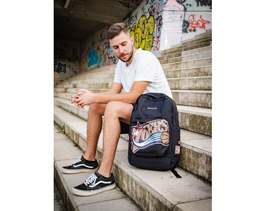 Batoh Mitchell & Ness Philadelphia 76ers Backpack Black