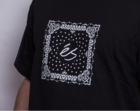 Triko ÉS Paisley Tee Black