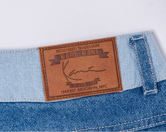 Kalhoty Karl Kani KK Og Block Denim Cargo Pants Blue