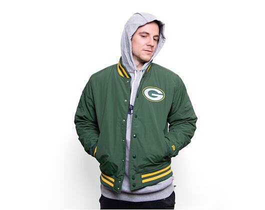 Bunda New Era NFL Team Wordmark Bomber Green Bay Packers Green