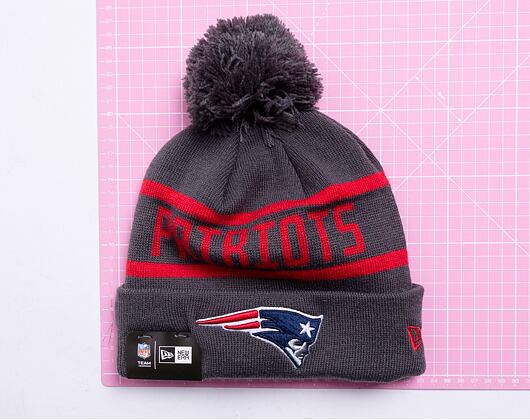 Kulich New Era NFL Jake Cuff Knit New England Patriots Grey